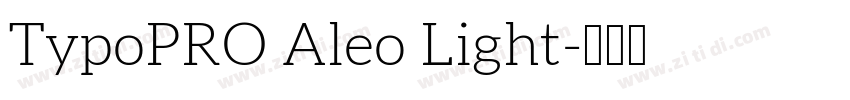 TypoPRO Aleo Light字体转换
